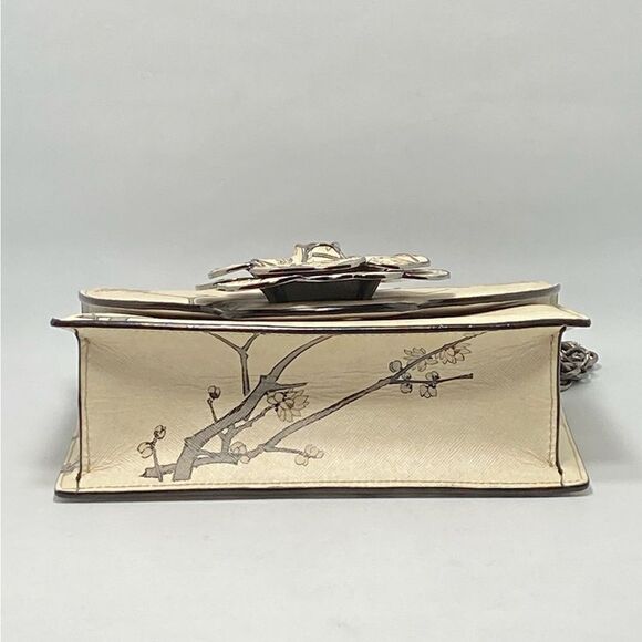 Oscar de la Renta Tro Printed Saffiano Leather Crossbody Bag - Picture 10 of 16